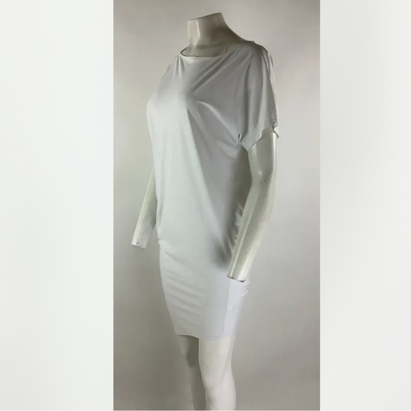Athleta Sz XS Sunlover Hilo SPF 50+ Dress White Nylon Spandex Asymmetric - Picture 6 of 9